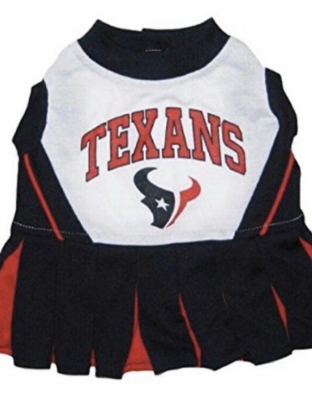 Dog Cheerleader Dress Houston Texans NFL Size Medium